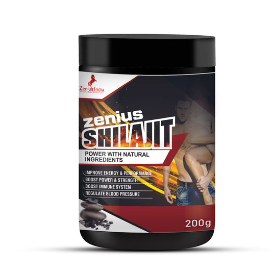 Zenius Shilajit Powder for Improve Sexual Performance and Stamina booster - 200gm