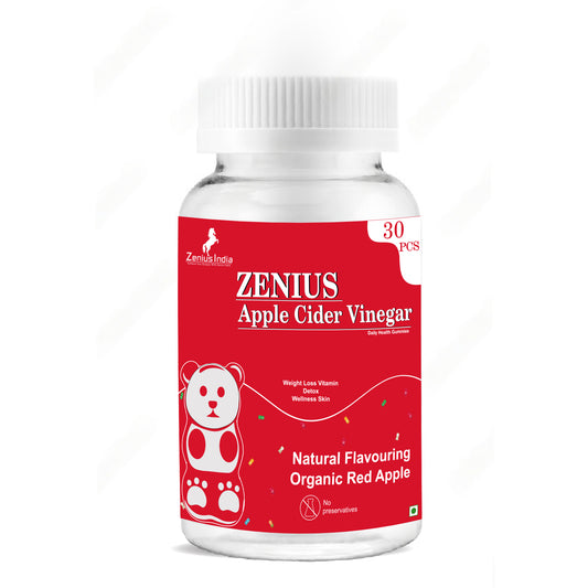 Zenius Apple Cider Vinegar Gummies for Digestive System (Apple Cider Vinegar Flavour)