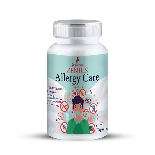 Relieve Your Allergy Symptoms with Our Top-Rated Care Capsule: The Ultimate Solution for Seasonal and Year-round Allergies Zenius India