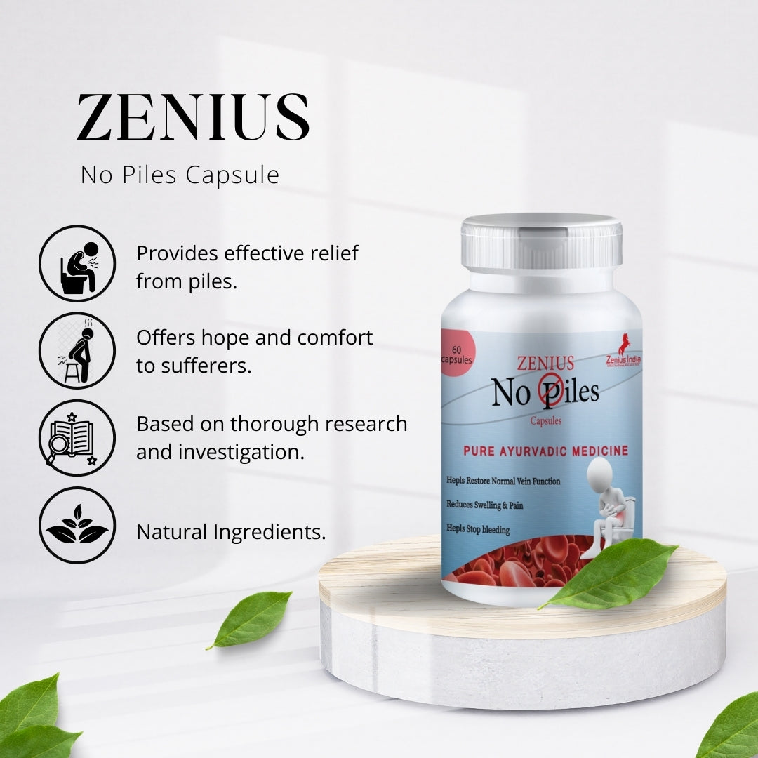 Zenius No Piles Capsule for Hemorrhoids and Piles Stop Medicine - Zenius India