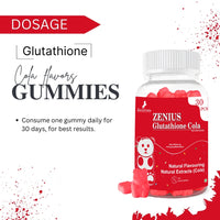 Zenius Gummies Glutathione Cola Flavor Gummies for Skin Brightening - 30 Gummies - Zenius India