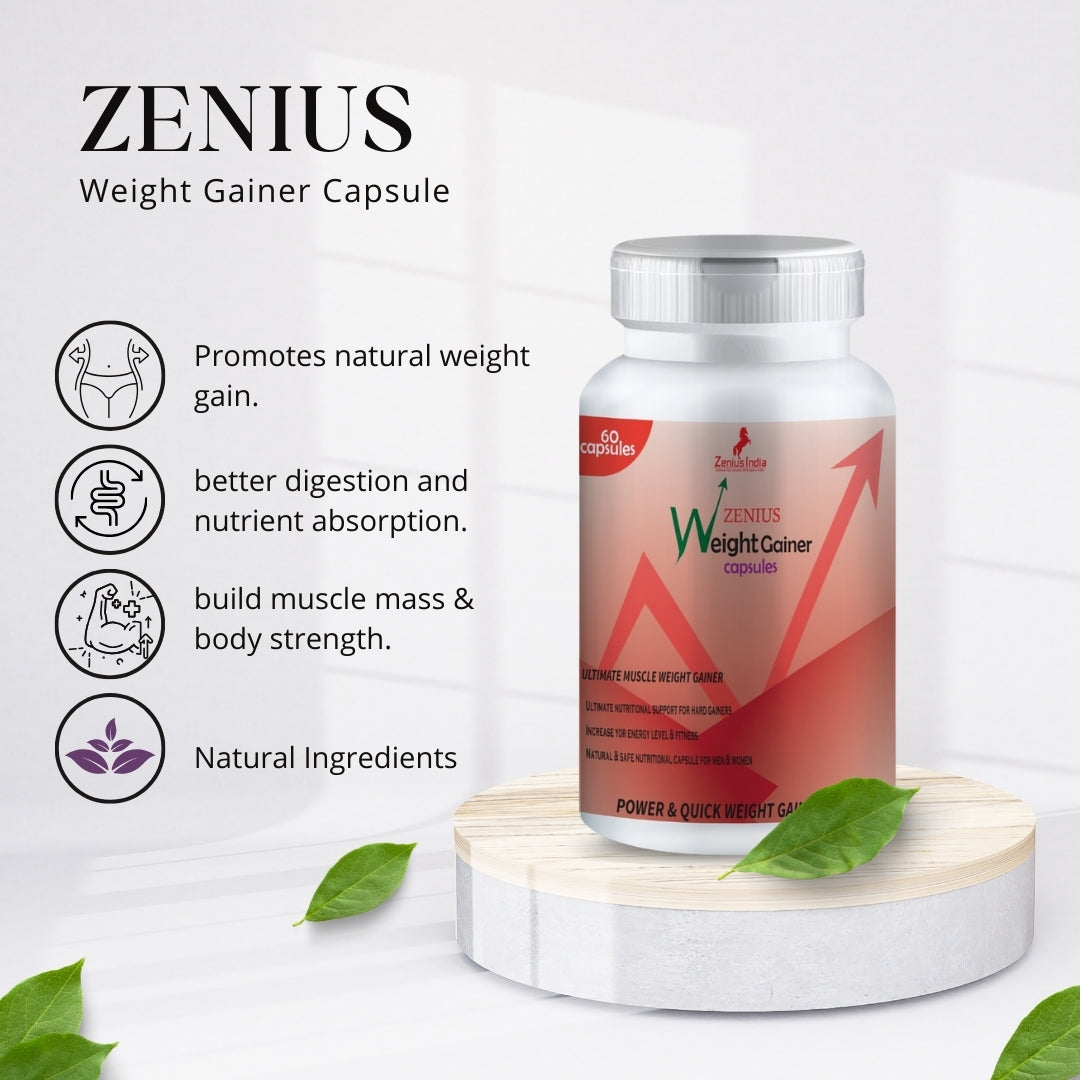 Zenius Weight Gainer Capsule for Effective Weight/Mass Gainer - Zenius India