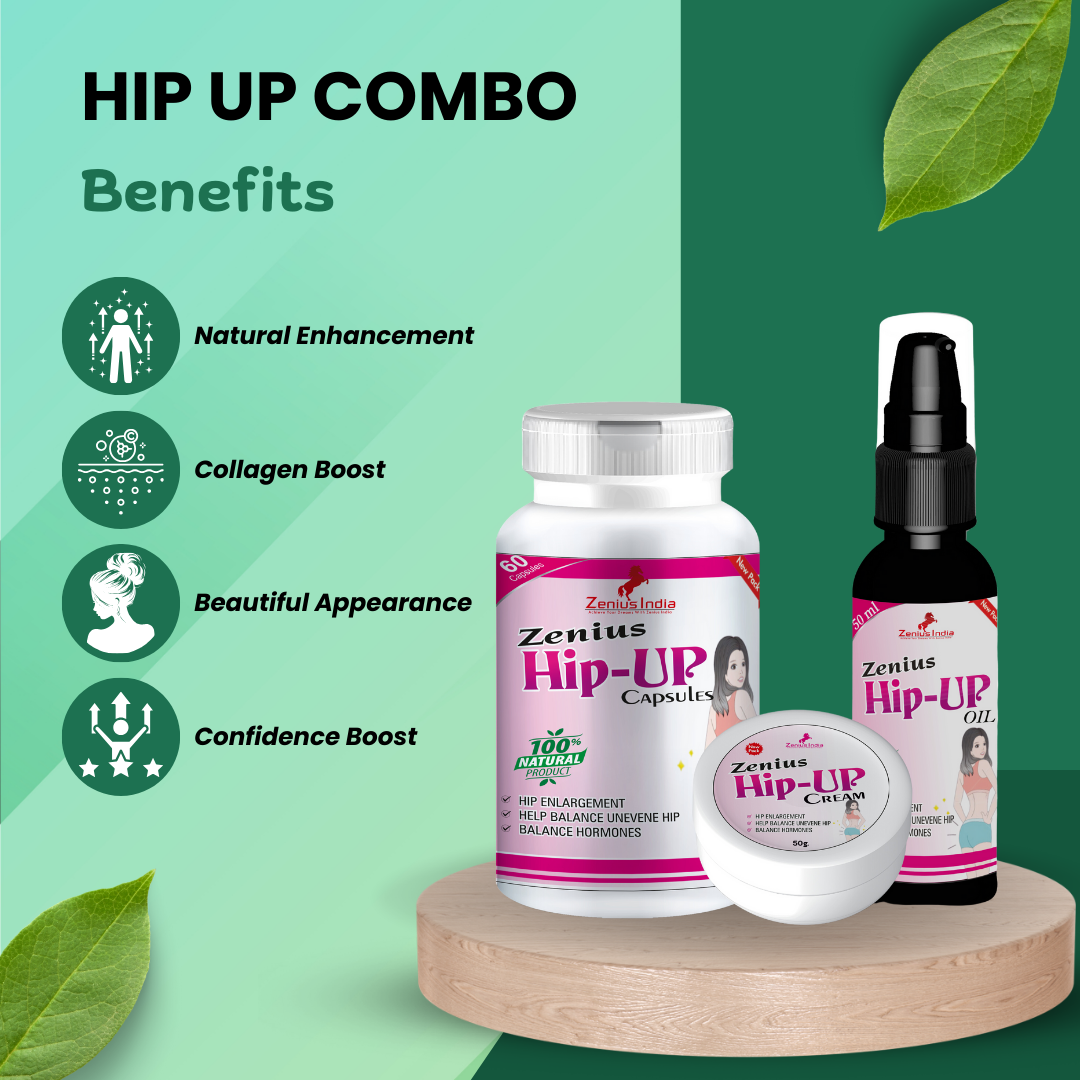 Zenius Hip Up Butt Enlargement medicine & Hips enlargement Combo for Women's - Zenius India