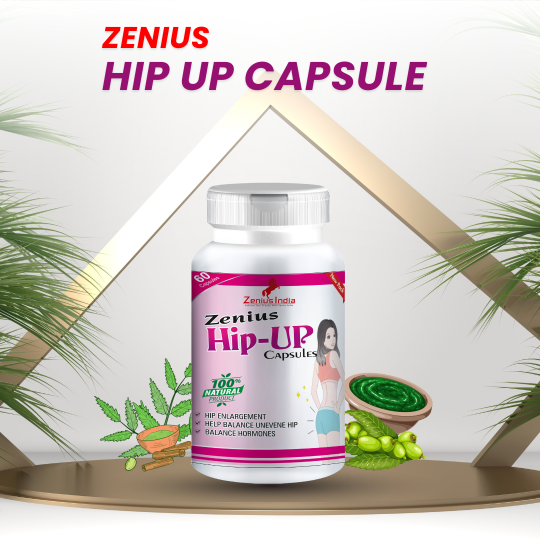 Zenius Hip-Up Capsule - Hips, Butt Enlargement medicine - 60 Capsules - Zenius India