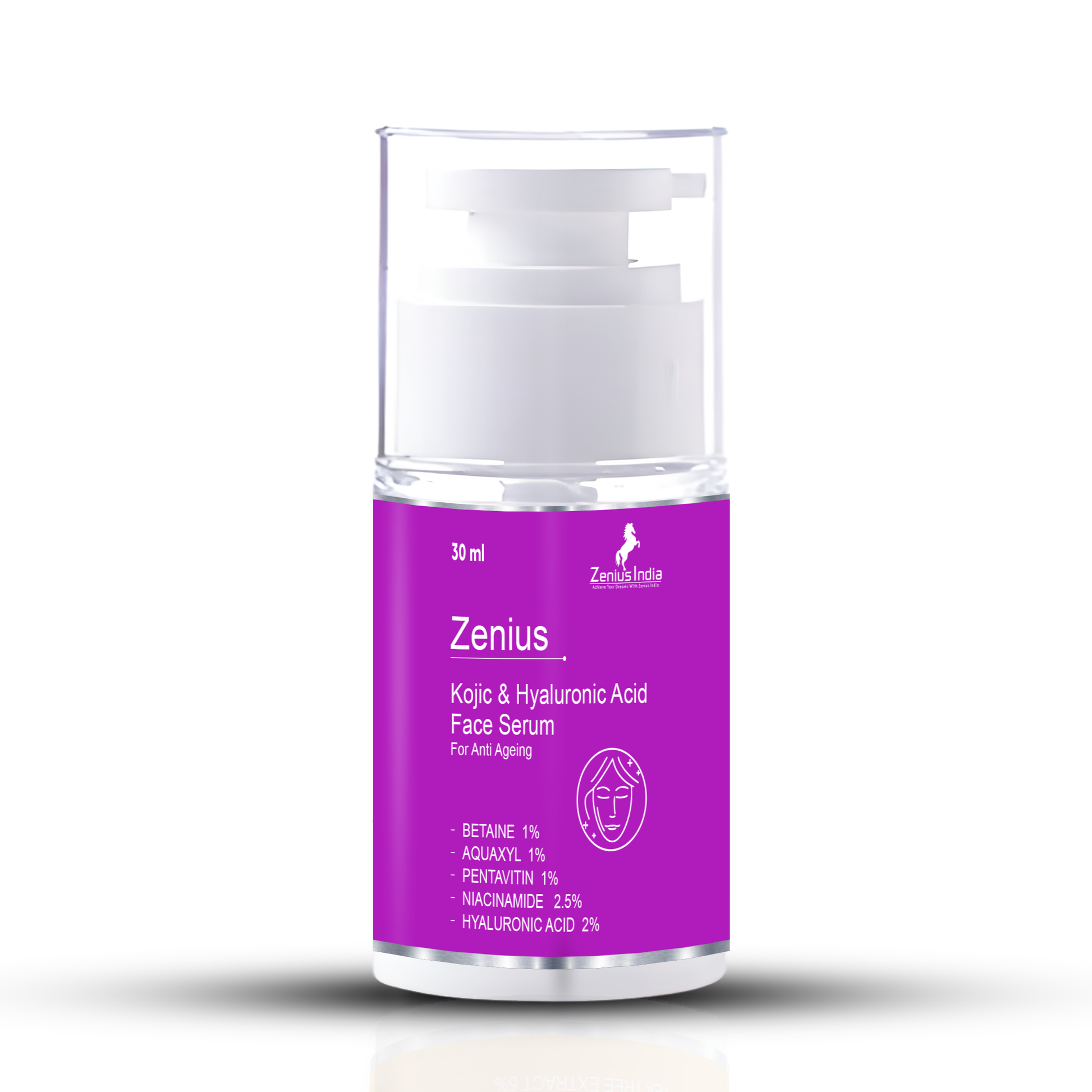 Zenius Kojic & Hyaluronic Acid Face Serum for All Skin Type-30ML Serum - Zenius India