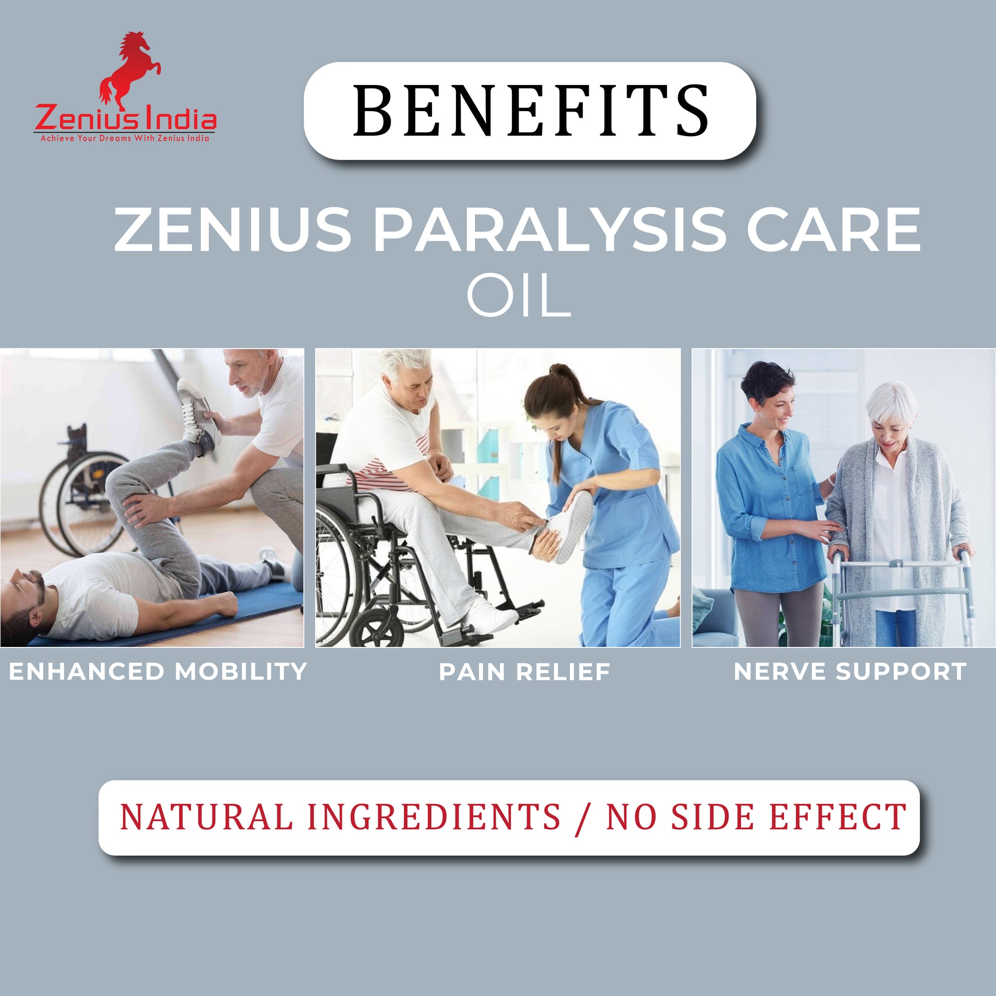 Zenius Paralysis Care Oil for Helps Nerve Support & Better Mobility - Zenius India