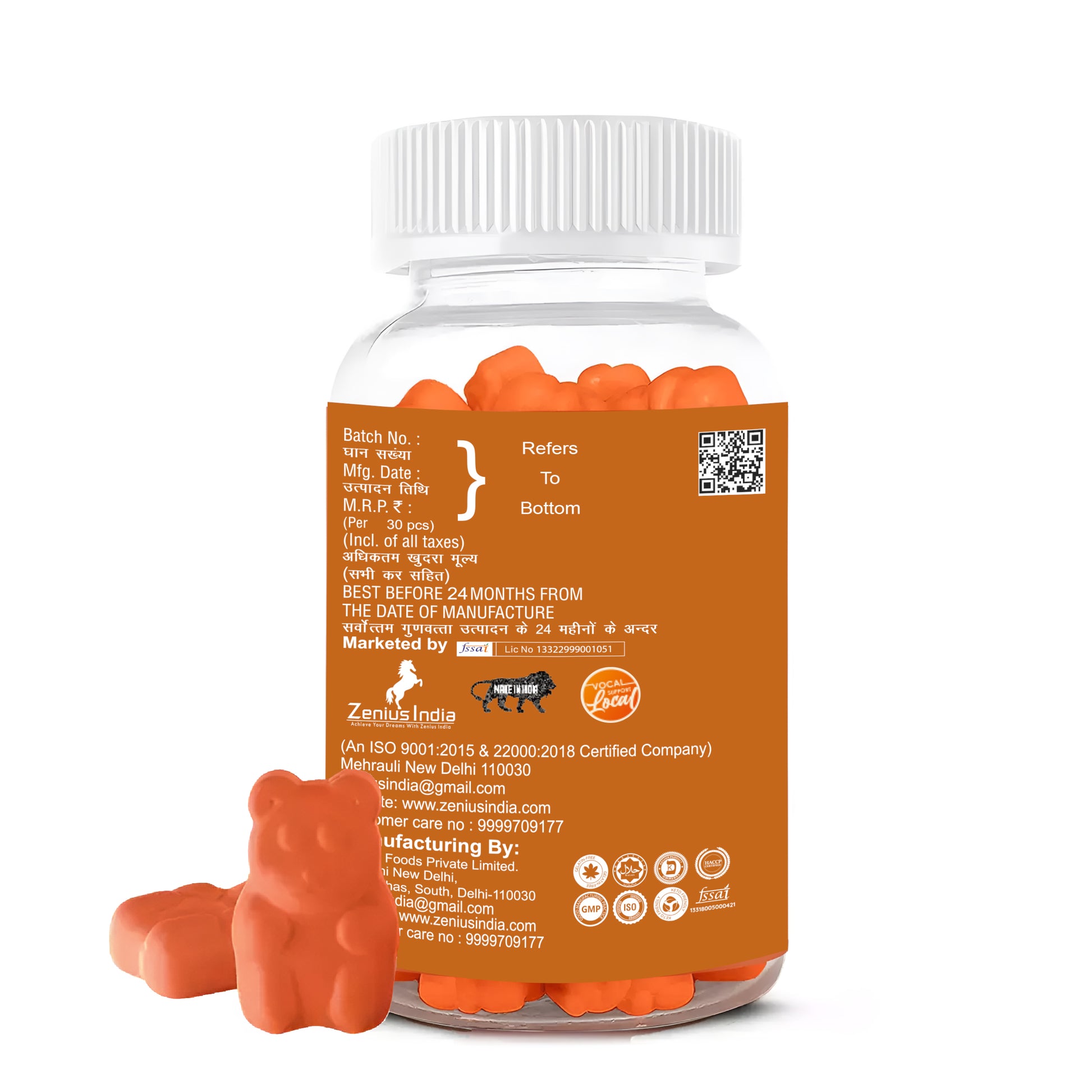 Zenius Pickled Mango Multivitamin Gummies for Delicious Daily Booster (Pickled Mango Flavor) - Zenius India