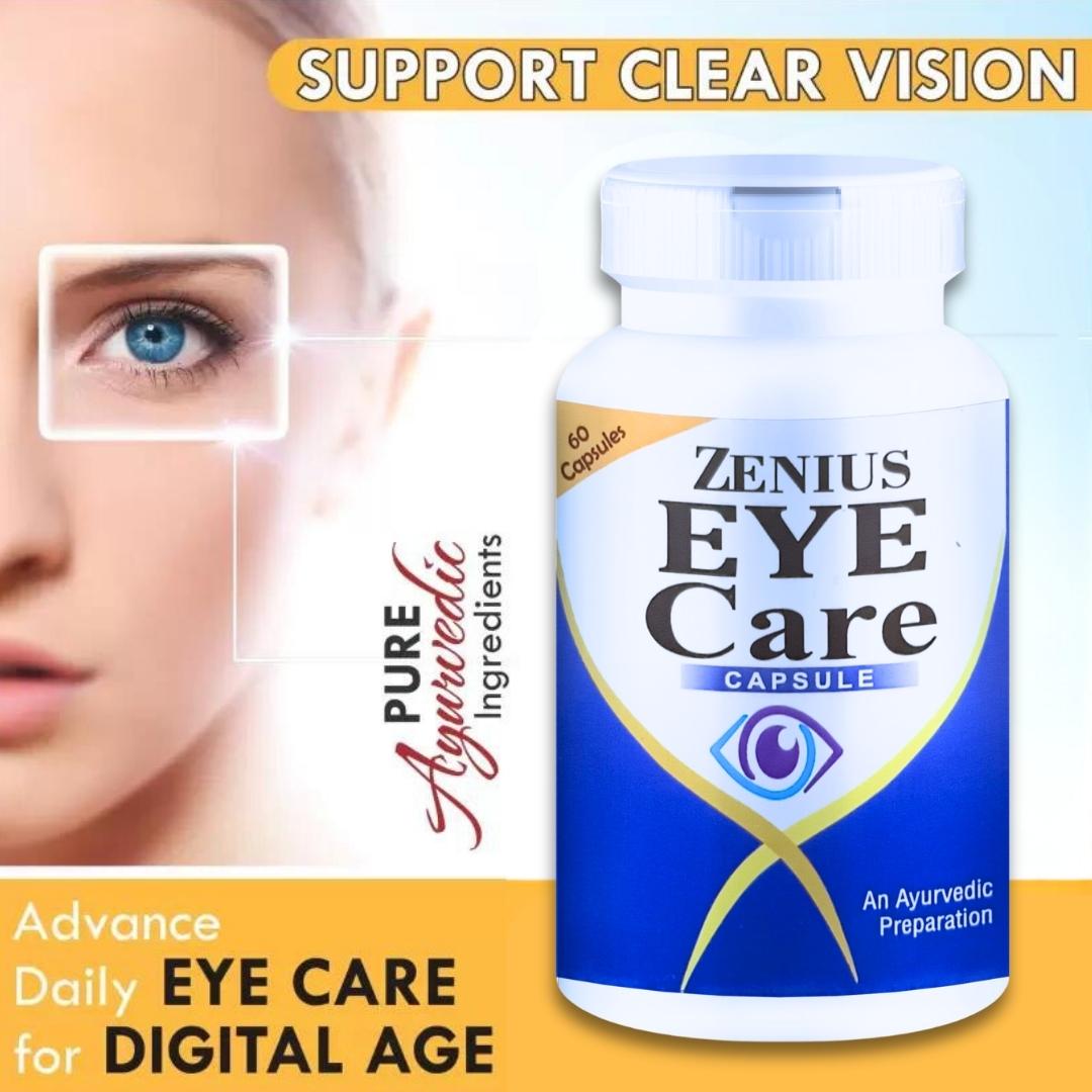 Zenius Eye Care Capsule Beneficial Overall Eye Health- 60 Capsules - Zenius India