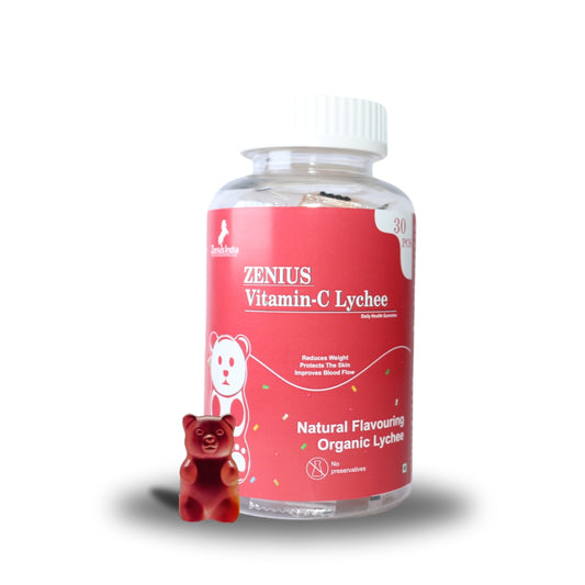 Zenius Vitamin C Gummies for Skin Care & Immunity Booster (Lychee Flavor)