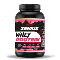 Zenius Whey Protein with Chocolate Ice Cream Flavor for Stronger Muscles - 1Kg - Zenius India