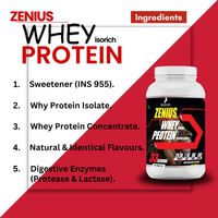 Zenius Whey Protein Strawberry flavor for Muscle Building Potential & Muscle Growth - Zenius India