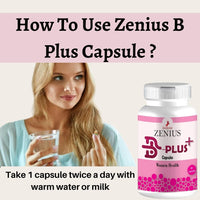 Zenius B Plus Capsule For Breast Enlargement for Women's - 60 Capsules - Zenius India