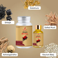 Zenius Big Bull Kit Sensual Time Increase Medicine for Men - Zenius India