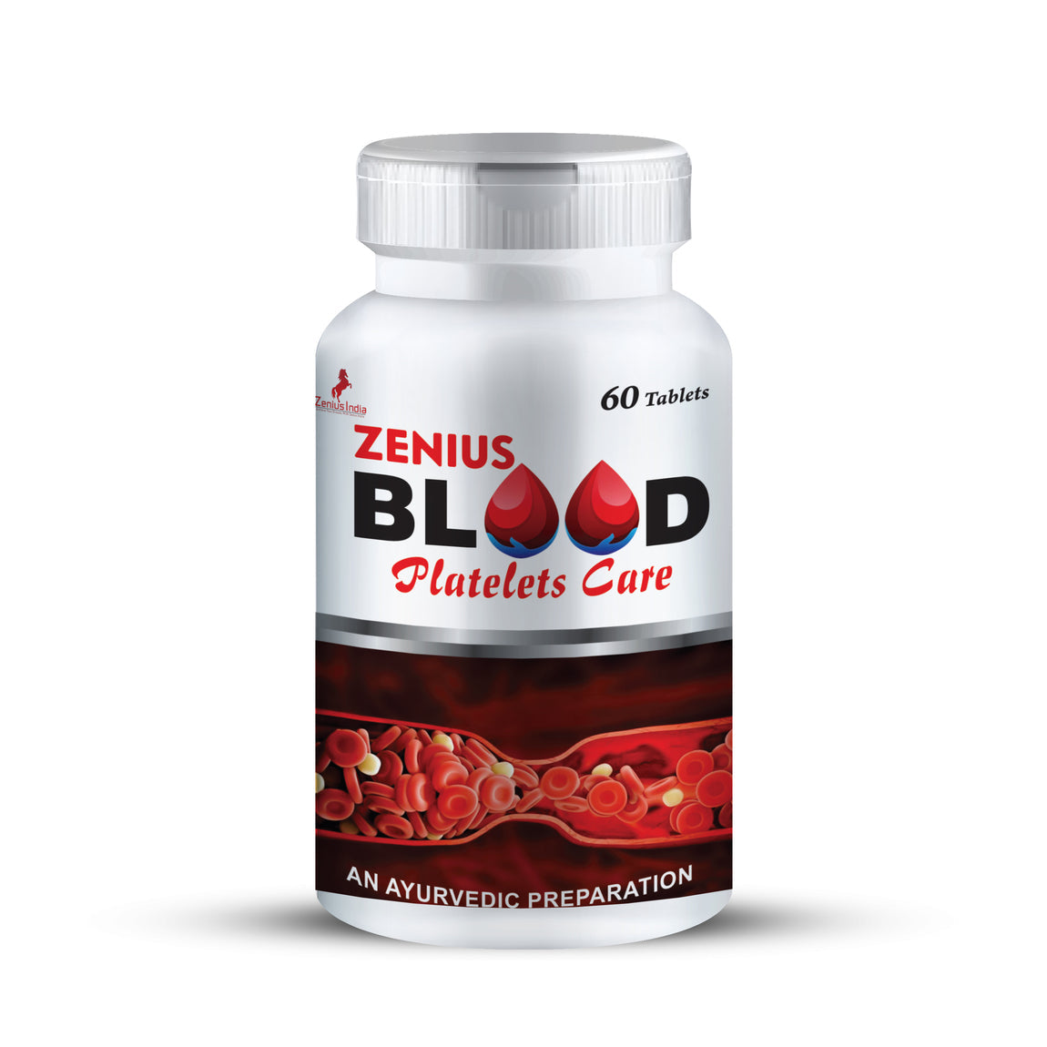 Zenius Blood Platelets Care Tablet for Blood Platelet Count & Enhance the Functioning - 60 Tablets - Zenius India