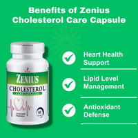 Zenius Cholesterol Care Capsule for cholesterol control medicine - 60 Capsules - Zenius India