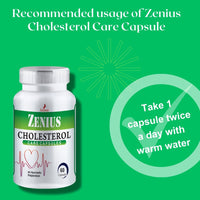 Zenius Cholesterol Care Capsule for cholesterol control medicine - 60 Capsules - Zenius India