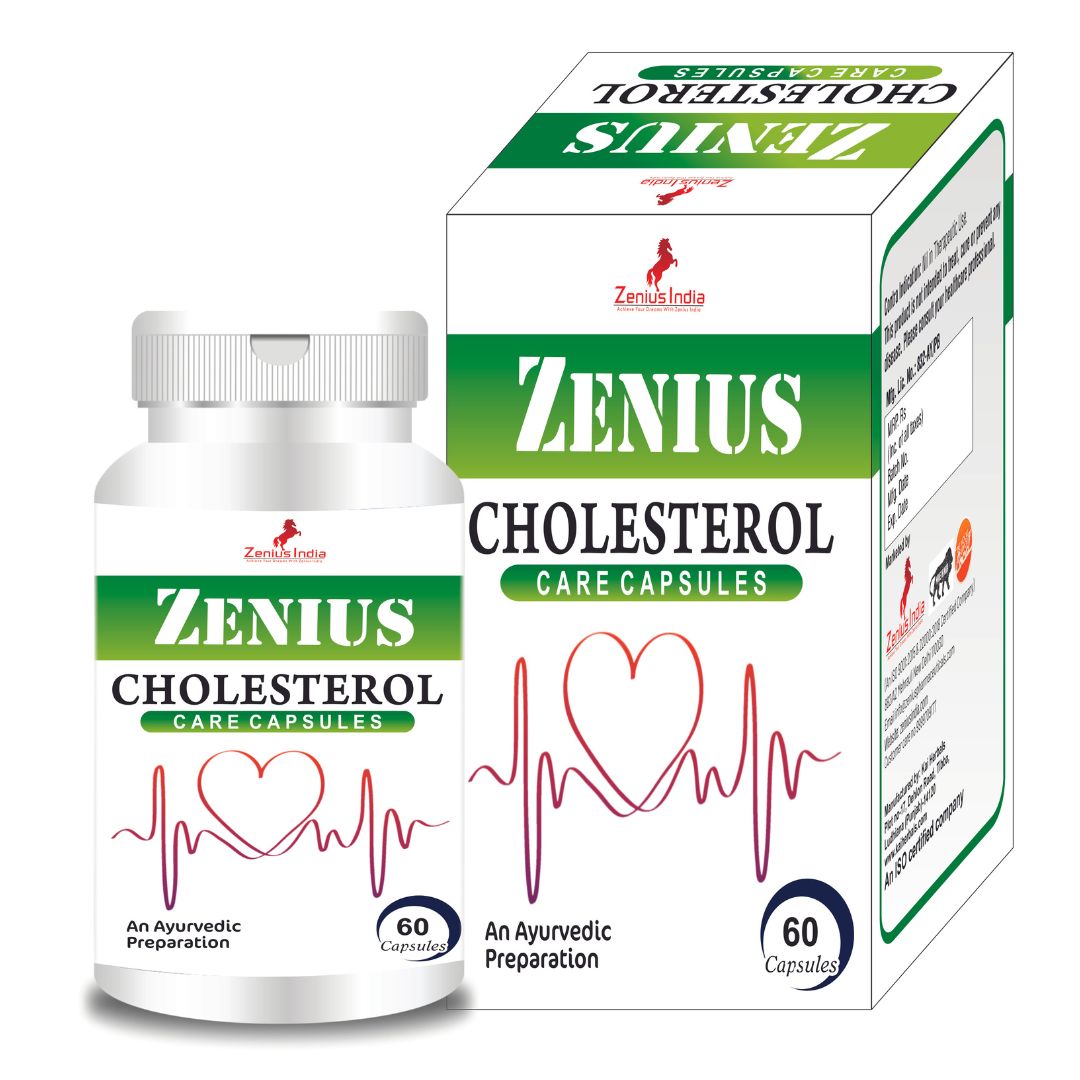 Zenius Cholesterol Care Capsule for cholesterol control medicine - 60 Capsules - Zenius India