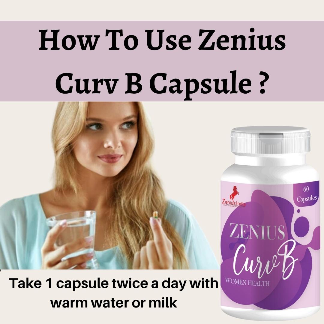 Zenius Curv B Capsule for Women's Helps To Reduce heavy Breast Size - 60 Capsules - Zenius India