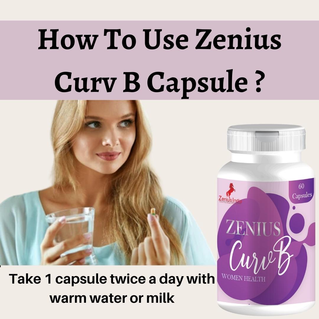 Zenius Curv B Capsule for Women's Helps To Reduce heavy Breast Size - 60 Capsules Zenius India