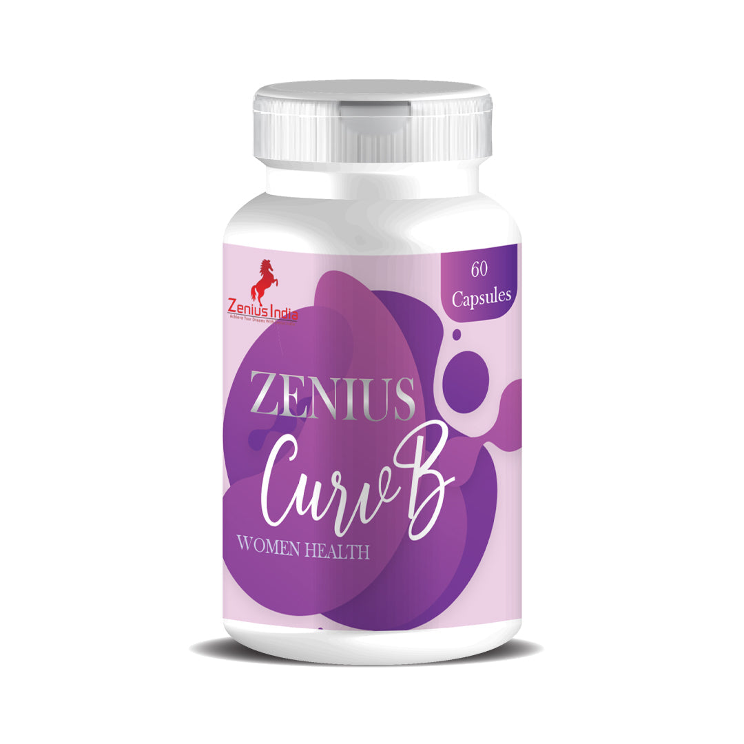 Zenius Curv B Capsule for Women's Helps To Reduce heavy Breast Size - 60 Capsules - Zenius India