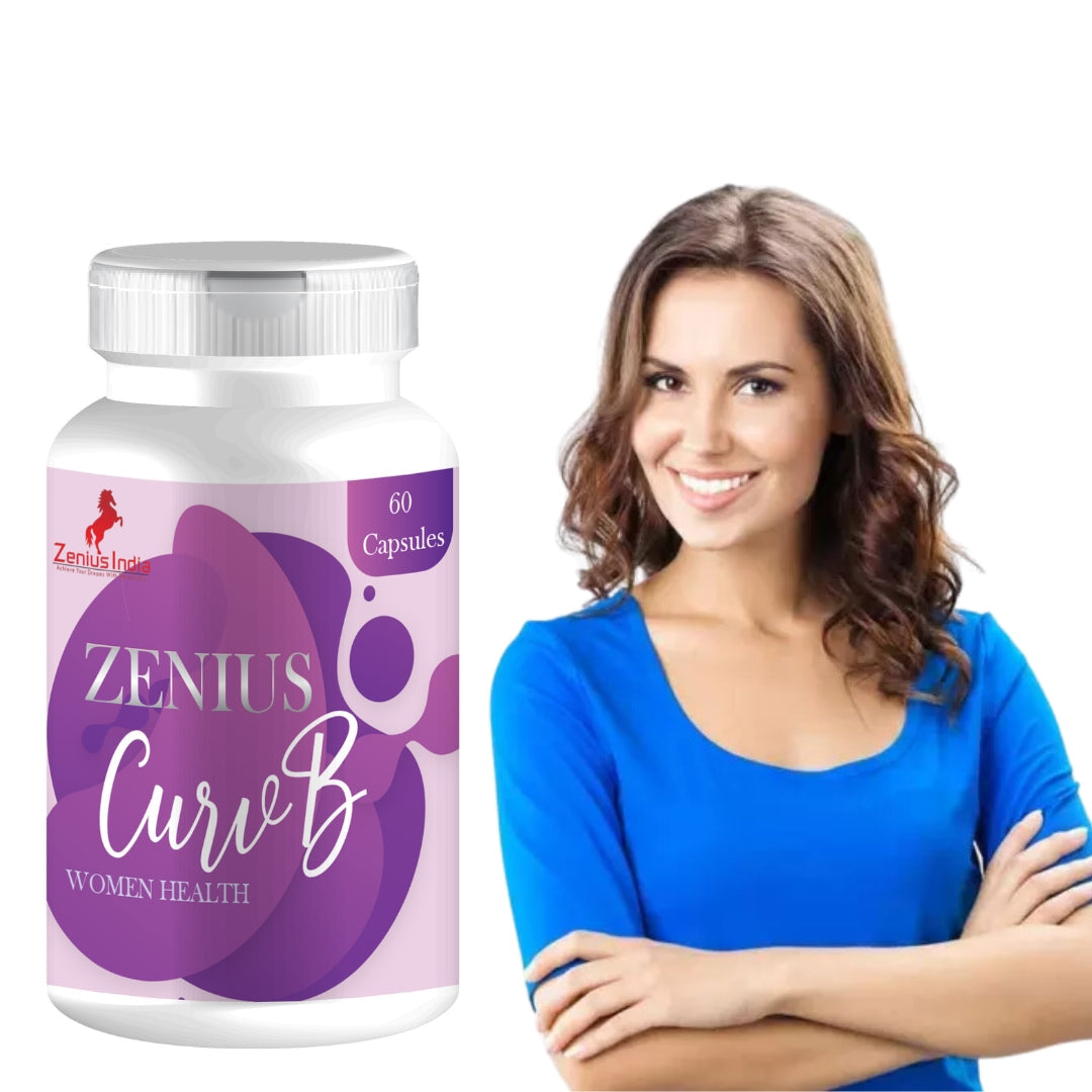 Zenius Curv B Capsule for Women's Helps To Reduce heavy Breast Size - 60 Capsules Zenius India