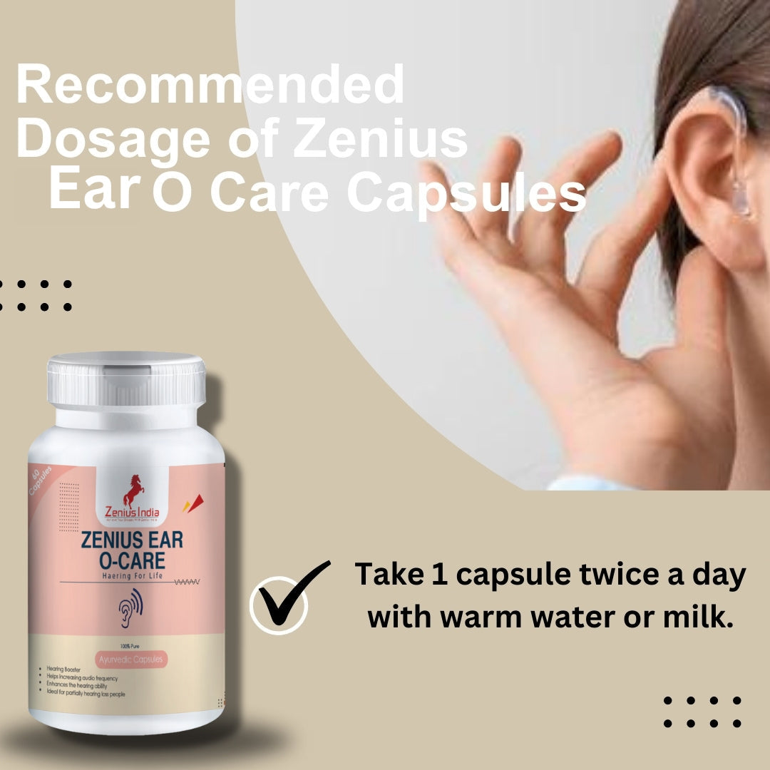 Zenius Ear O Care Capsule for Enhanced earing for Men and Women - 60 Capsules - Zenius India