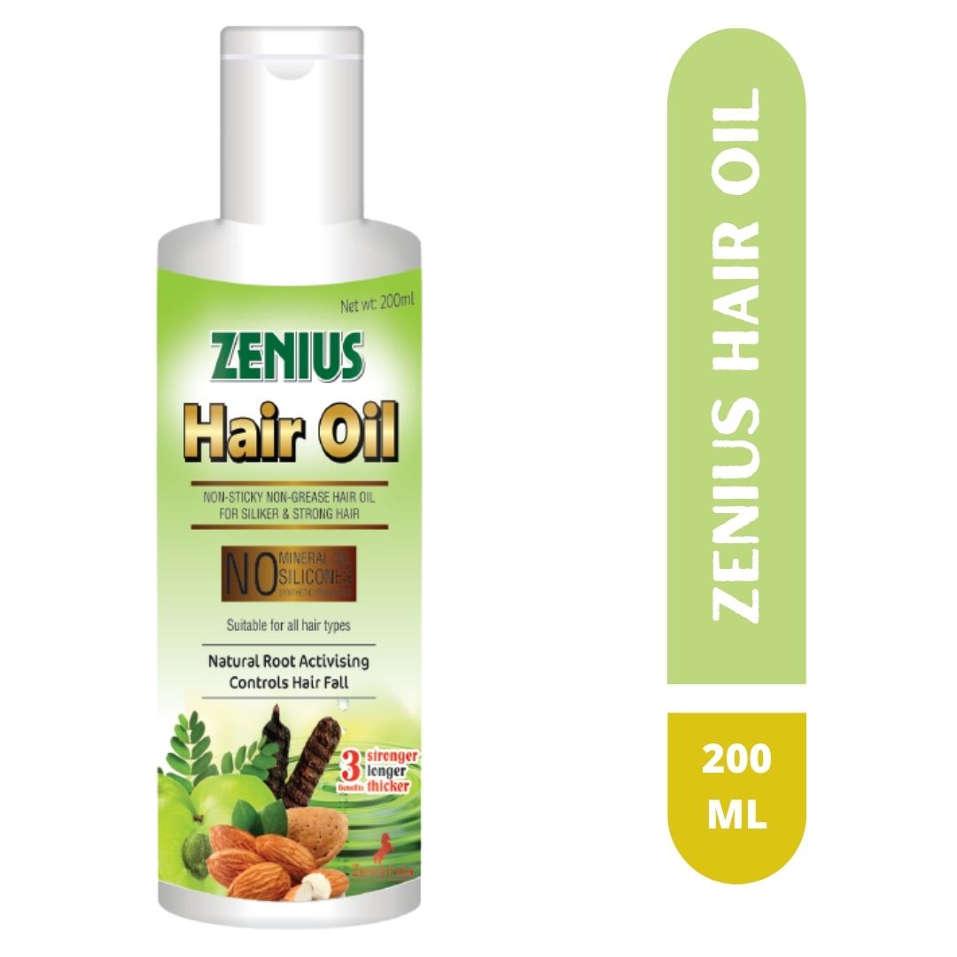 Zenius Hair Oil for hair growth, hair dandruff removal oil - 200ml - Zenius India