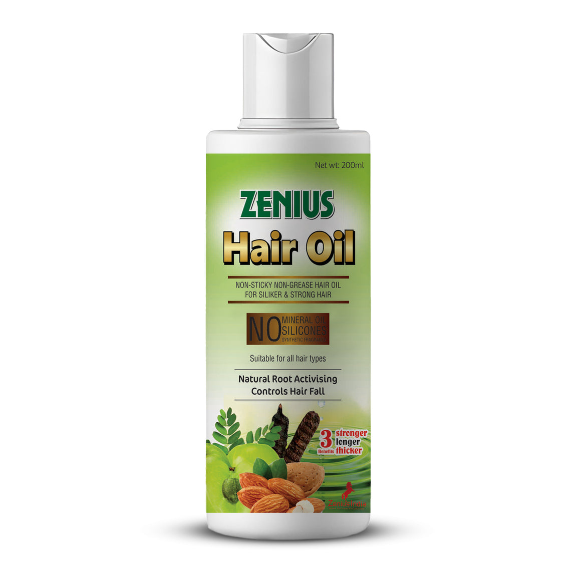 Zenius Hair Oil for hair growth, hair dandruff removal oil - 200ml - Zenius India