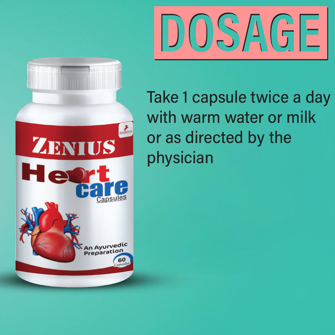 Zenius Heart Care Capsule beneficial for heart health - 60 Capsules - Zenius India