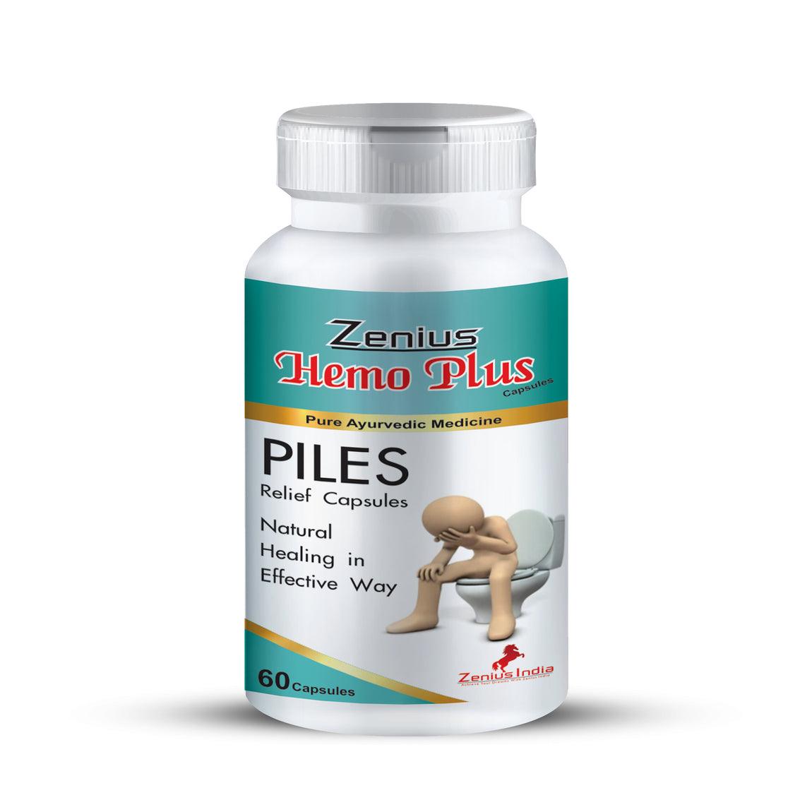 Zenius Hemo Plus Capsule for Piles Stop Capsule | Piles Treatment MediZenius Hemo Plus Capsule is an ayurvedic treatment for piles made by Dr. Mohan after a deep dive research and investigation on the diseases. It’s extract from rare hGeneral WellnessZenius IndiaPiles Treatment Medicine - 60 Capsules