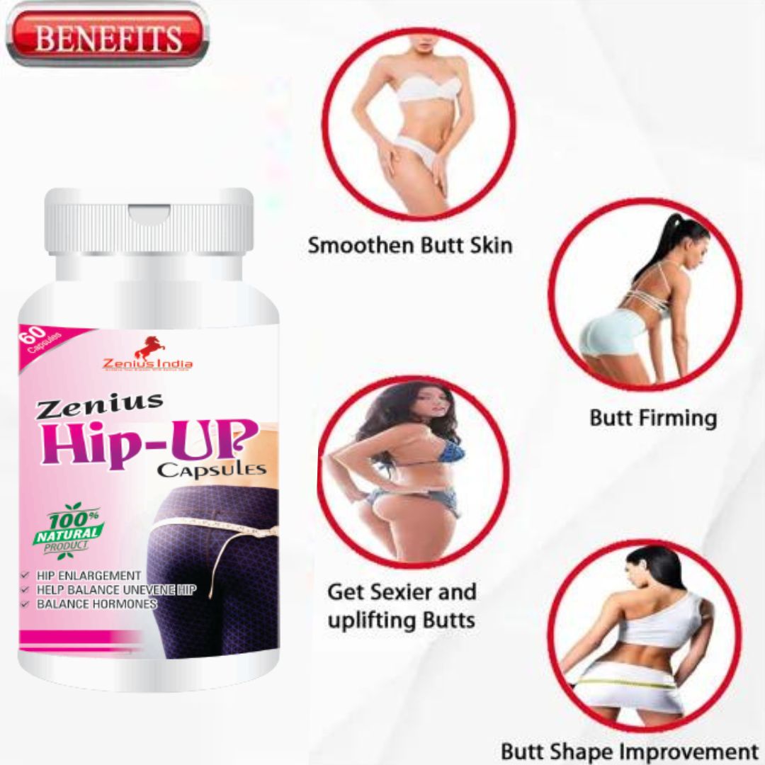 Zenius Hip-Up Capsule - Hips, Butt Enlargement medicine - 60 Capsules Zenius India
