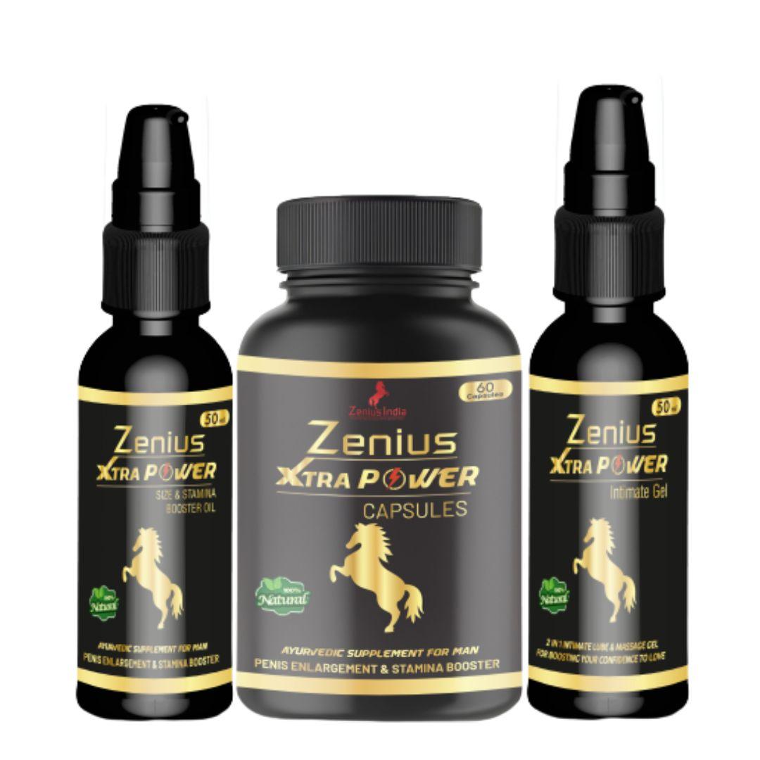 Zenius Xtra Power Kit for Men Sensual Solution | Sensual Capsule for Improve Timing, Size & Stamina Power - Zenius India