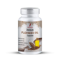 Zenius flaxseed Oil Capsules for Healthy Hair and Skin, Relieves Joint Pain - 30 Capsules - Zenius India