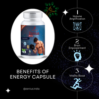 Zenius Energy Capsule for Energy Immunity - 60 Capsules - Zenius India