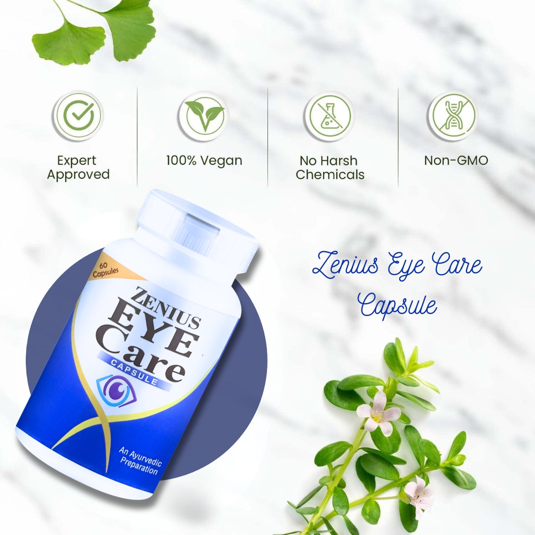 Zenius Eye Care Capsule Beneficial Overall Eye Health- 60 Capsules - Zenius India