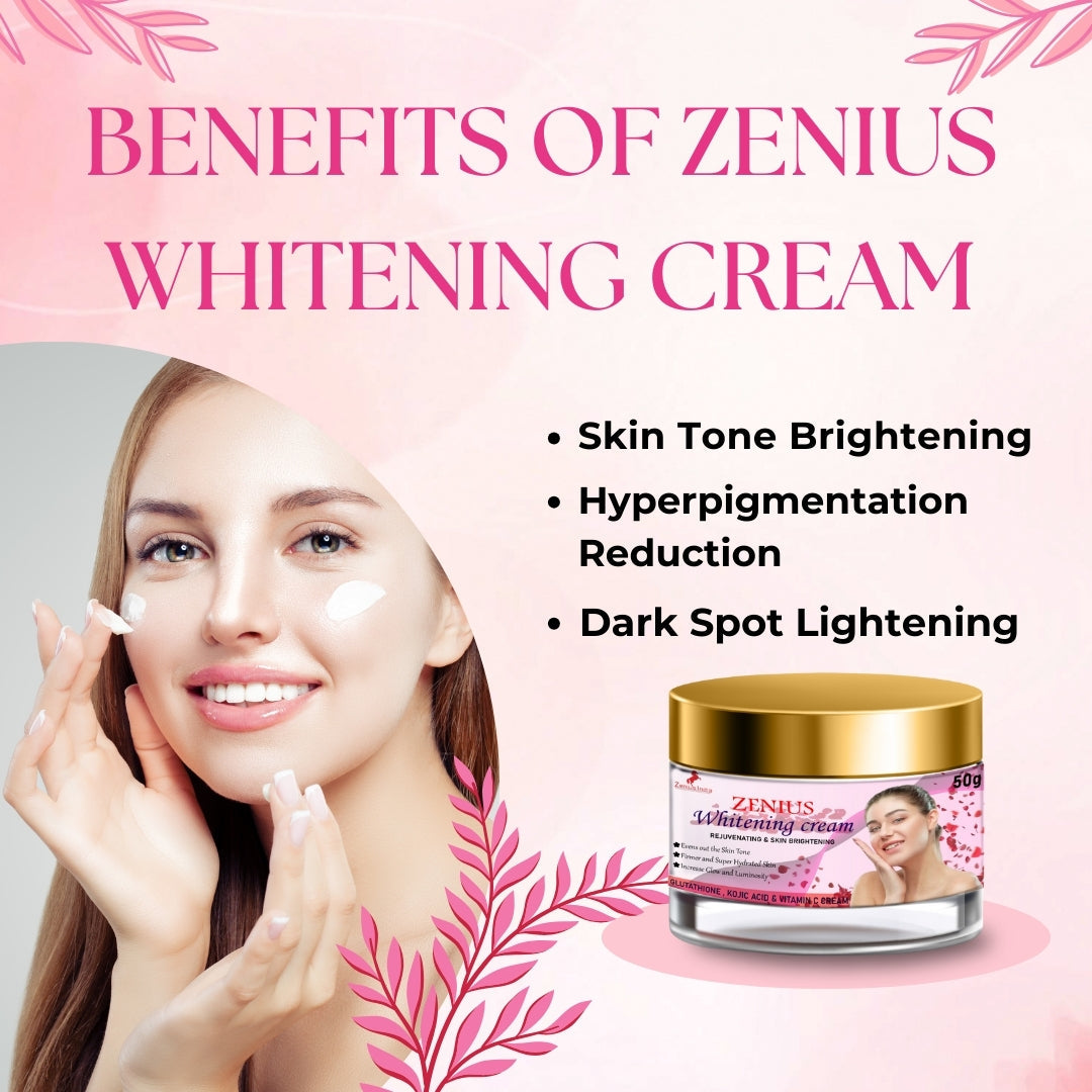 Zenius Whitening Cream | Face cream for dry skin-50G Cream - Zenius India