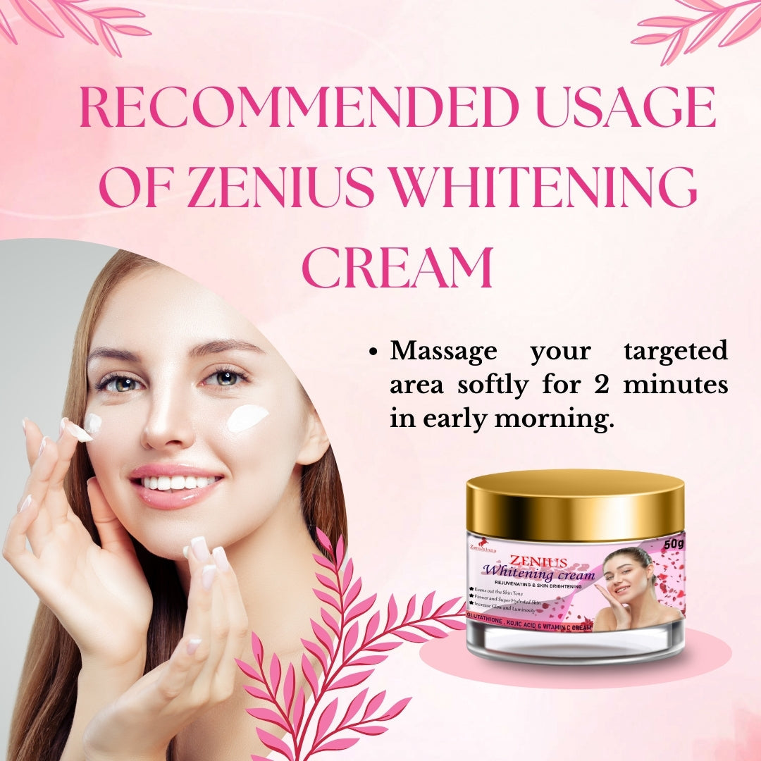 Zenius Whitening Cream | Face cream for dry skin-50G Cream - Zenius India