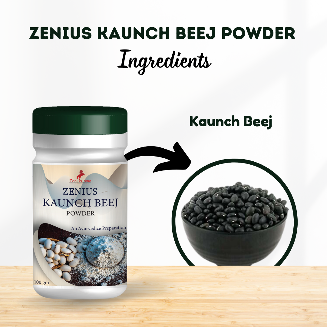 Zenius Kaunch Beej Powder for Sperm Count Increase Medicine - 100g - Zenius India