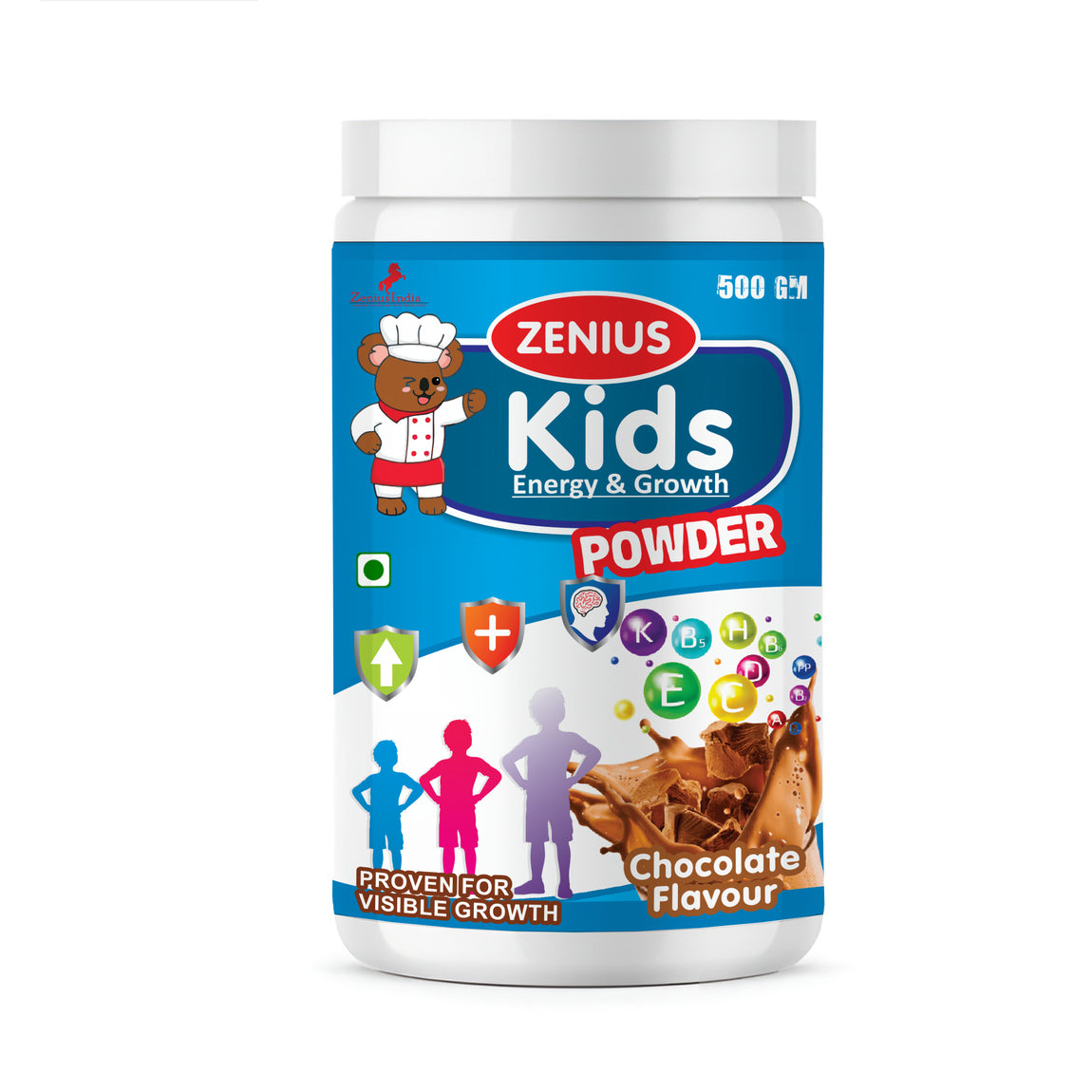 Zenius Kids Protein Powder | Kids Energy Power Supplements, Protein Supplements - 500g - Zenius India