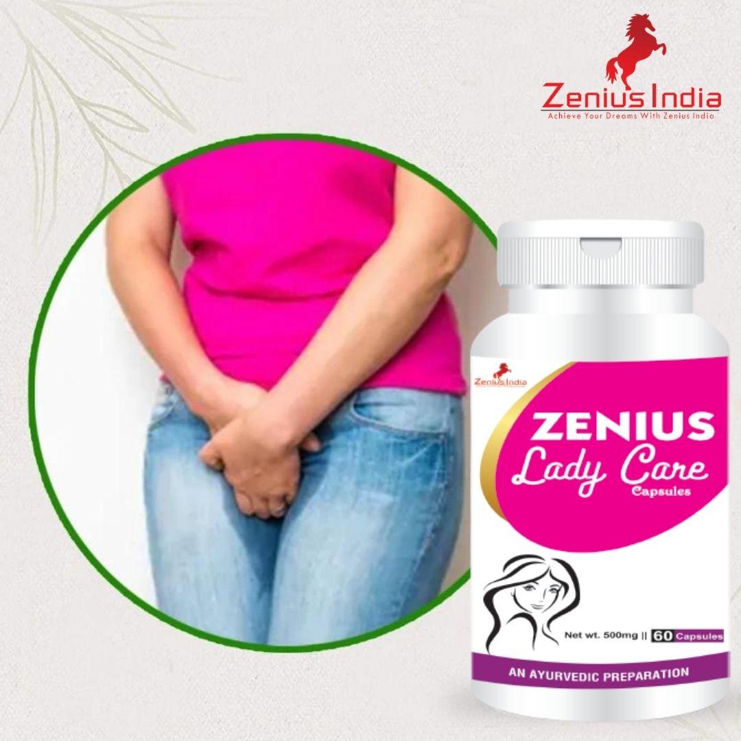 Zenius Lady Care Capsule for Leucorrhoea Treatment White Discharge Medicine - 60 Capsules - Zenius India