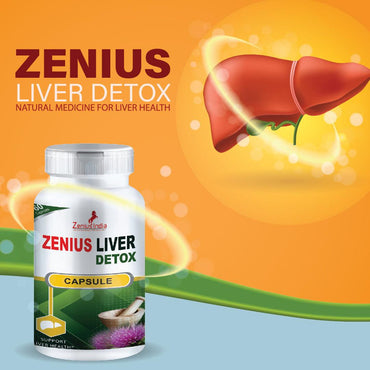 Zenius Liver Detox Capsule for Liver Treatment Capsule | Liver Health Zenius Liver Detox Capsule that helps in overall liver detoxification. Silymarin (Milk Thistle Extract) protects the liver from severe cirrhosis, jaundice, hepatitisGeneral WellnessZenius IndiaLiver Health Supplements - 60 Capsules