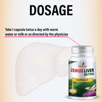 Zenius Liver Detox Capsule for Liver Treatment Capsule | Liver Health Zenius Liver Detox Capsule that helps in overall liver detoxification. Silymarin (Milk Thistle Extract) protects the liver from severe cirrhosis, jaundice, hepatitisGeneral WellnessZenius IndiaLiver Health Supplements - 60 Capsules