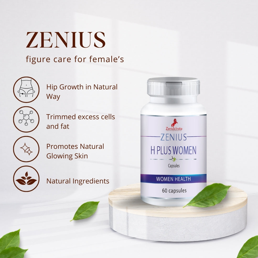 Zenius H Plus Capsule for Hips & Butt Enlargement Capsule - 60 Capsules - Zenius India