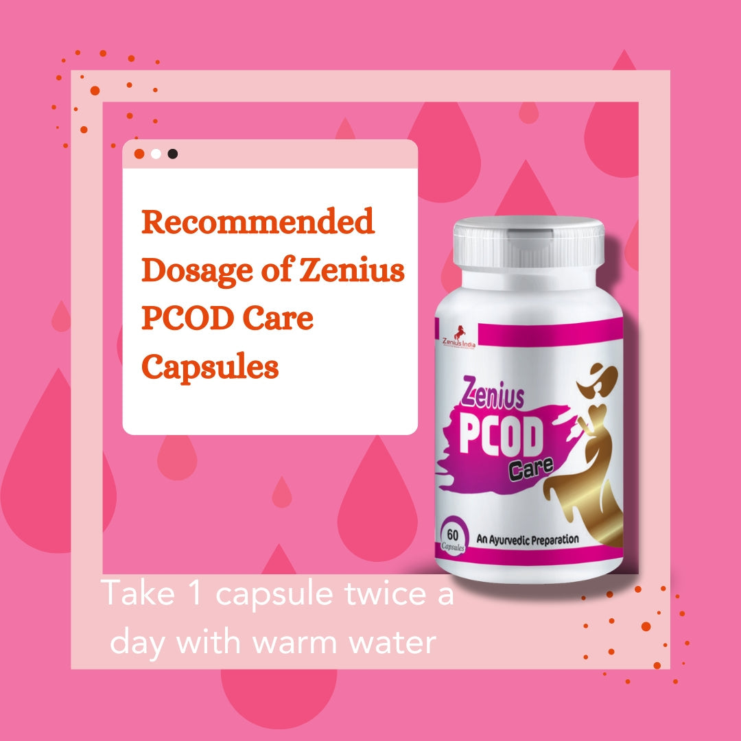 Zenius PCOD Care Capsule for Women's True Cycle for Timely - 60 Capsules - Zenius India