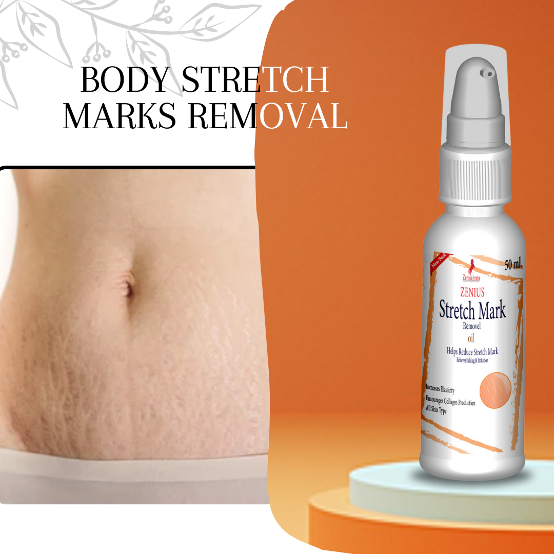 Zenius Stretch Mark Oil for All Skin Types-50ML Oil - Zenius India