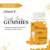 Tropical Pineapple Vitamin E Gummies: Boost Your Skin Health
Vitamin E-rich gummies with natural pineapple flavour, offered by Zenius India for improved skin health.