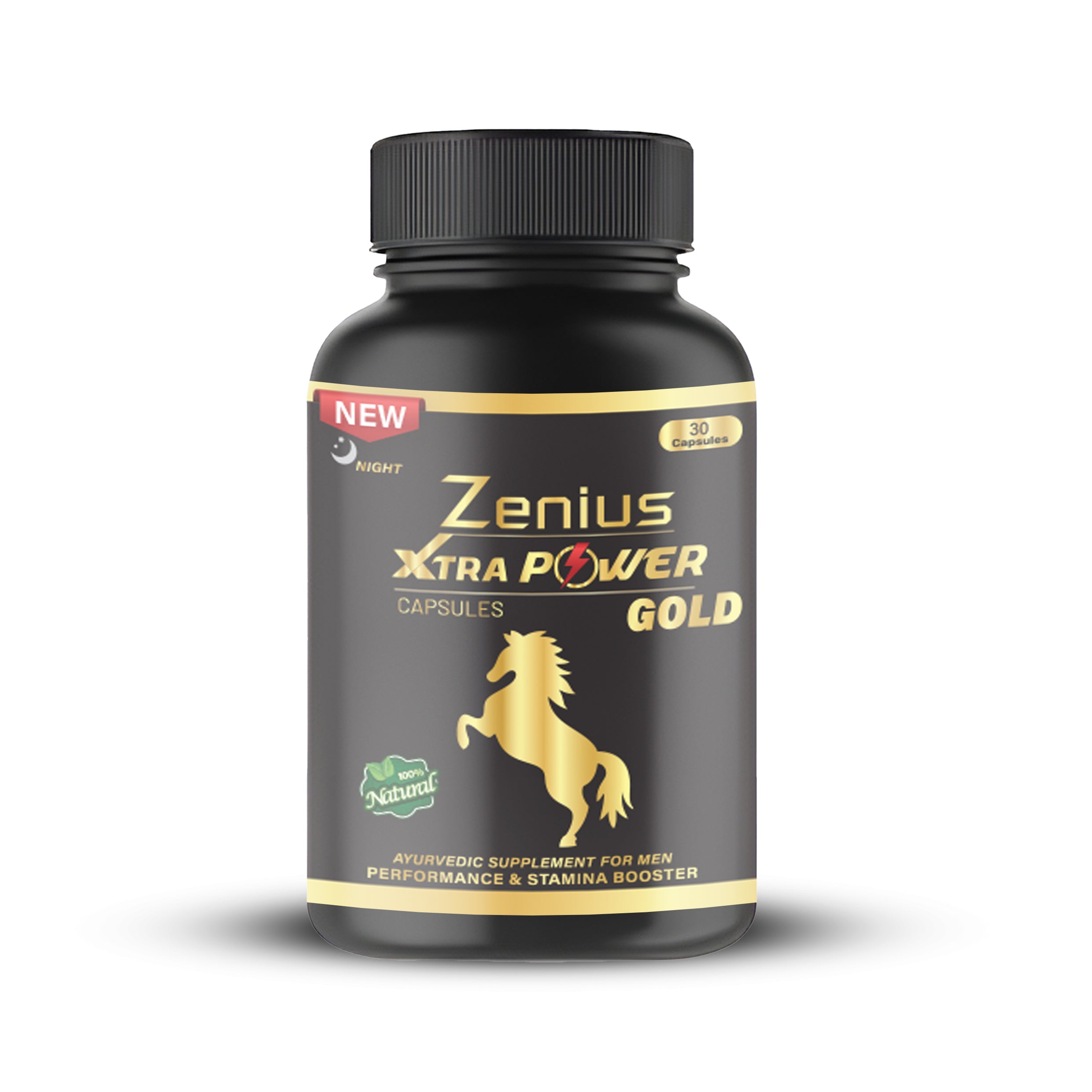 Zenius Xtra Power Gold Capsule Night for Men - 30 Capsules - Zenius India