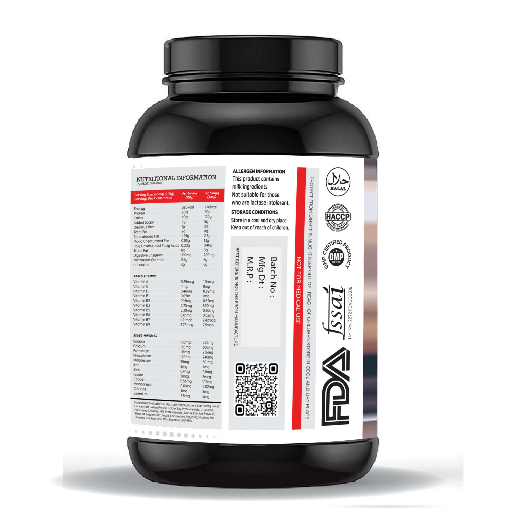 Zenius Mass Gainer Unlocking Maximum Muscle Growth Potential for Your Fitness Journey - 2.5kg - Zenius India