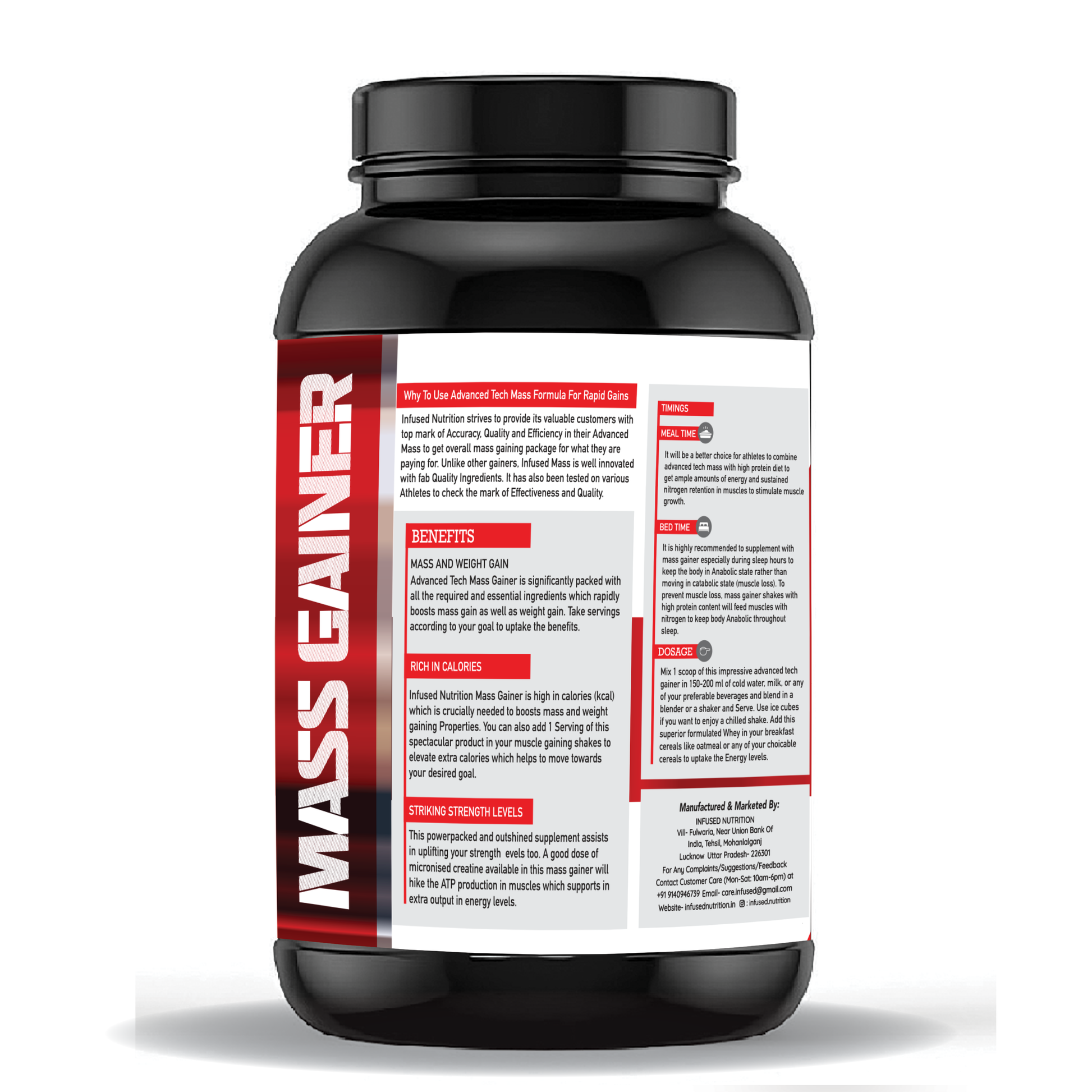 Zenius Mass Gainer Unlocking Maximum Muscle Growth Potential for Your Fitness Journey - 2.5kg - Zenius India