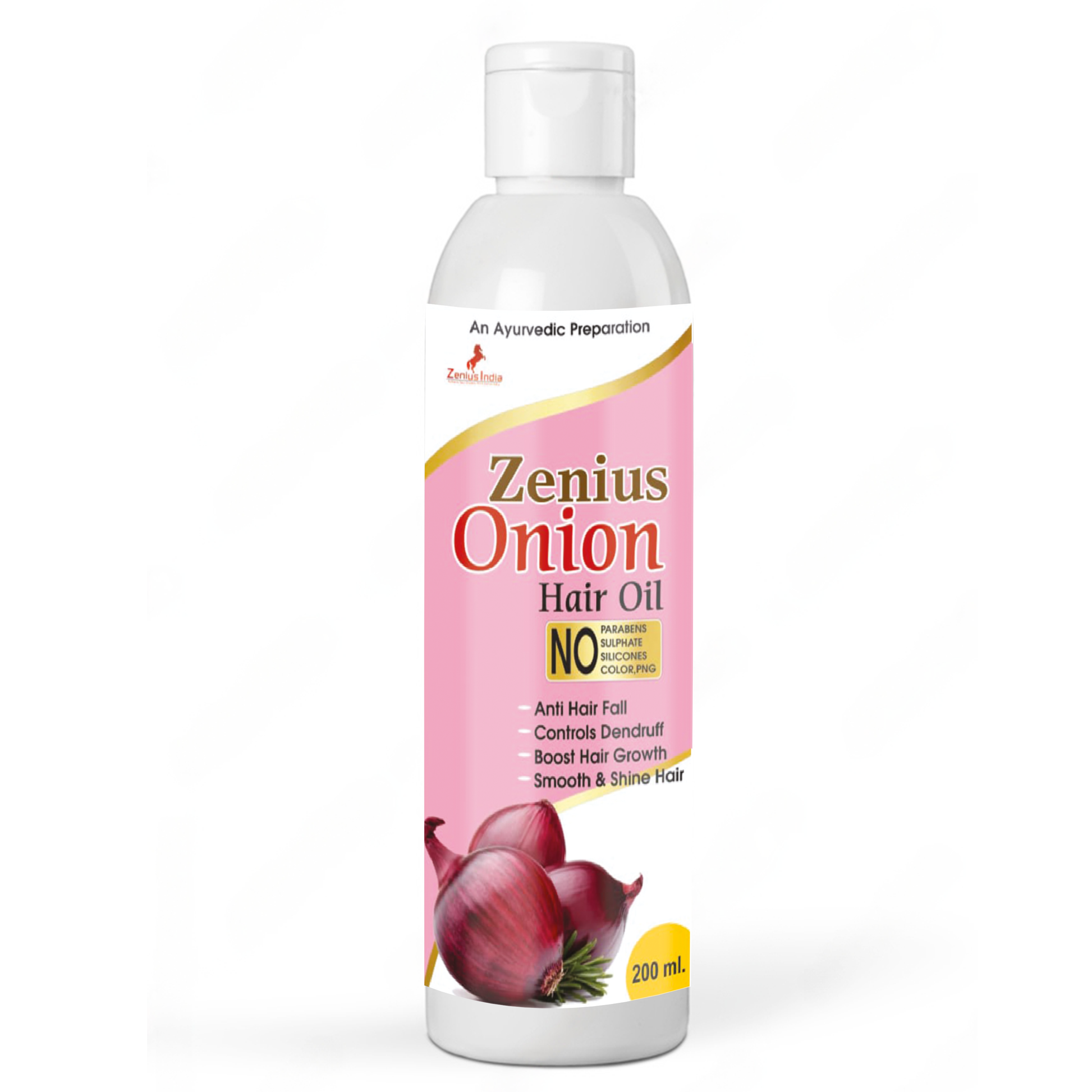 Zenius Onion Hair Oil for Hair Fall Control - 200ml Oil - Zenius India